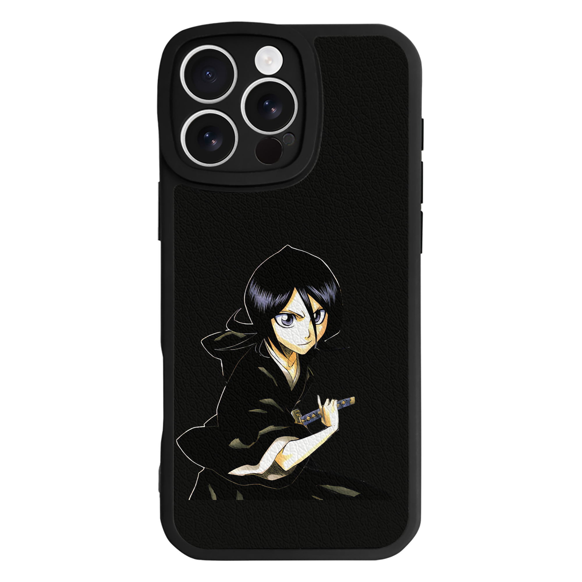 （画像用） ブリーチ 朽木ルキア BLEACH Kuchiki Rukia 【iPhone 16シリーズ対応】シリコンスマホケース（レザー調） 材質：シリコン